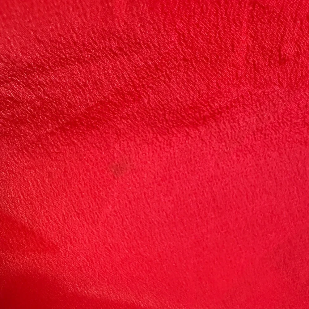 Madewell Silk Red Short Sleeve Blouse - Picture 3 of 3